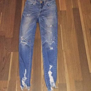 American Eagle super stretch high waisted jeans